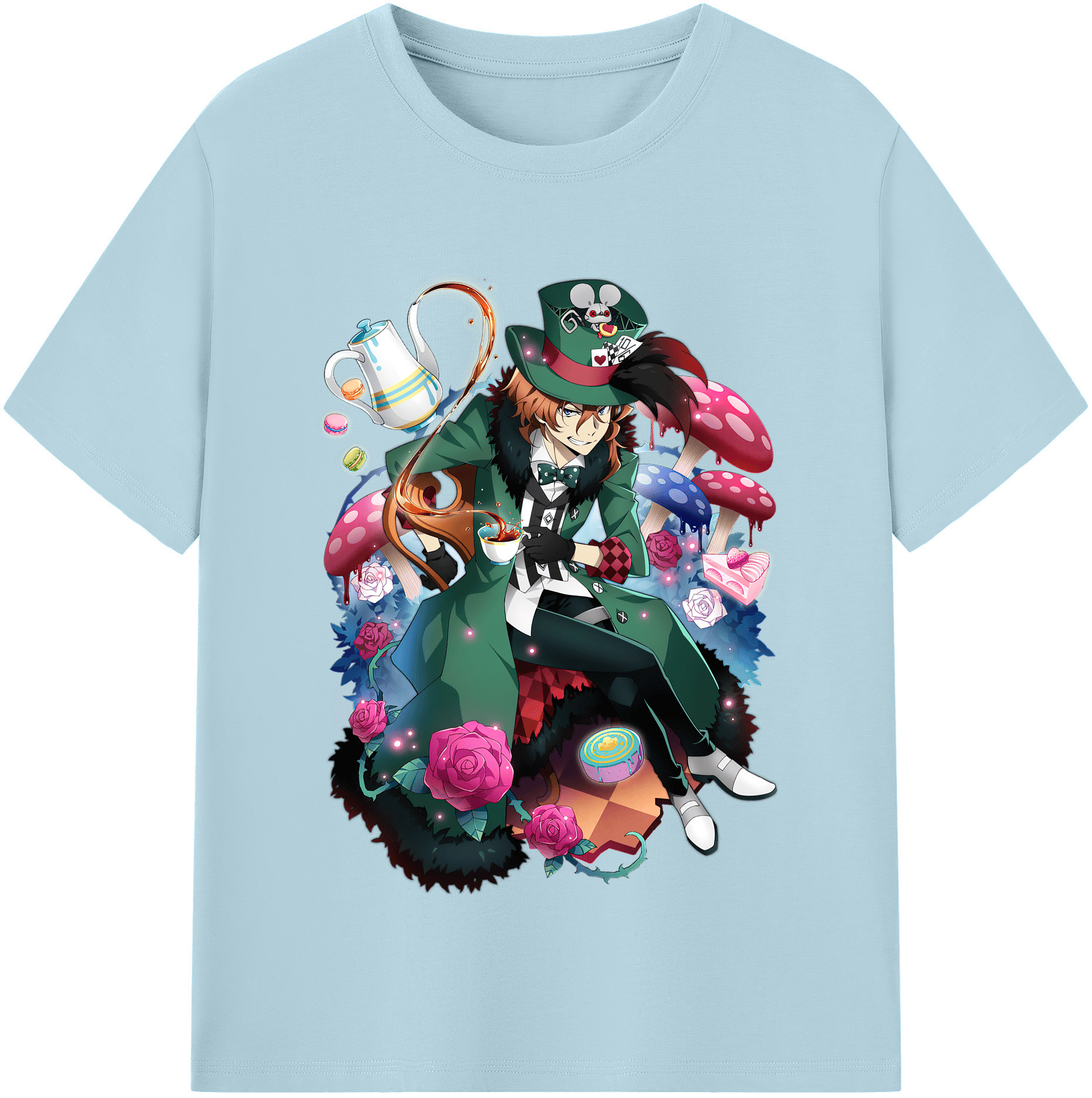 （画像用） 文豪ストレイドッグス Bungo Stray Dogs 綿100％半袖Tシャツ（フロントプリント）